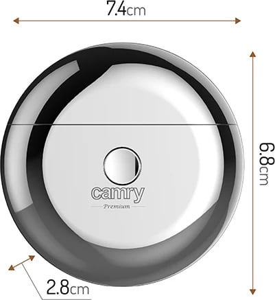 Makinë rroje udhëtimi, Adler, CR 2938, pa kabllo, 2 koka, USB-C, 250mAh, me kabllo karikimi