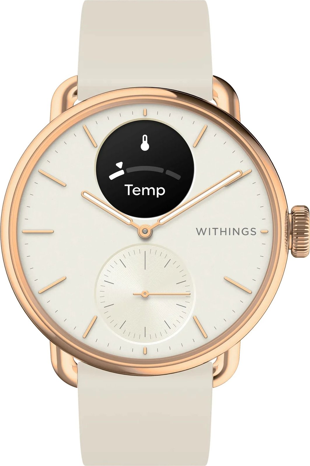 Smartwatch Withings ScanWatch 2, 1.6 cm, OLED, GPS, ngjyrë rëre