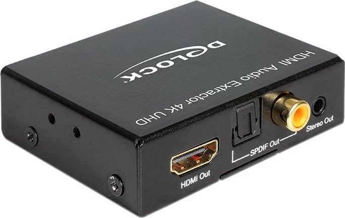 AV receiver DeLOCK 62692, 4K 3840x2160, HDCP, metal, e zezë