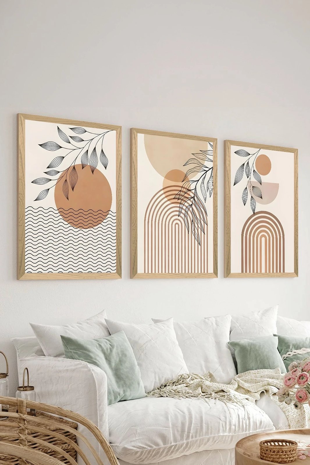 Set pikturash dekorative (3 copë), Wallity, Artsycllct6