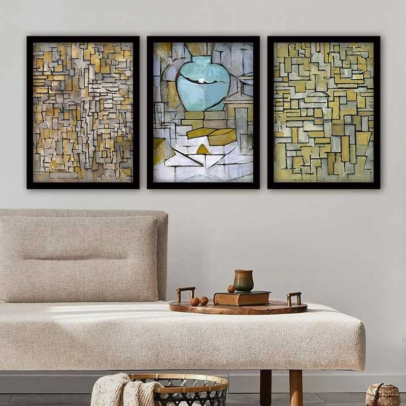 Pikturë dekorative me kornizë (3 copë), Wallity, 3SC_UN3894486_3545