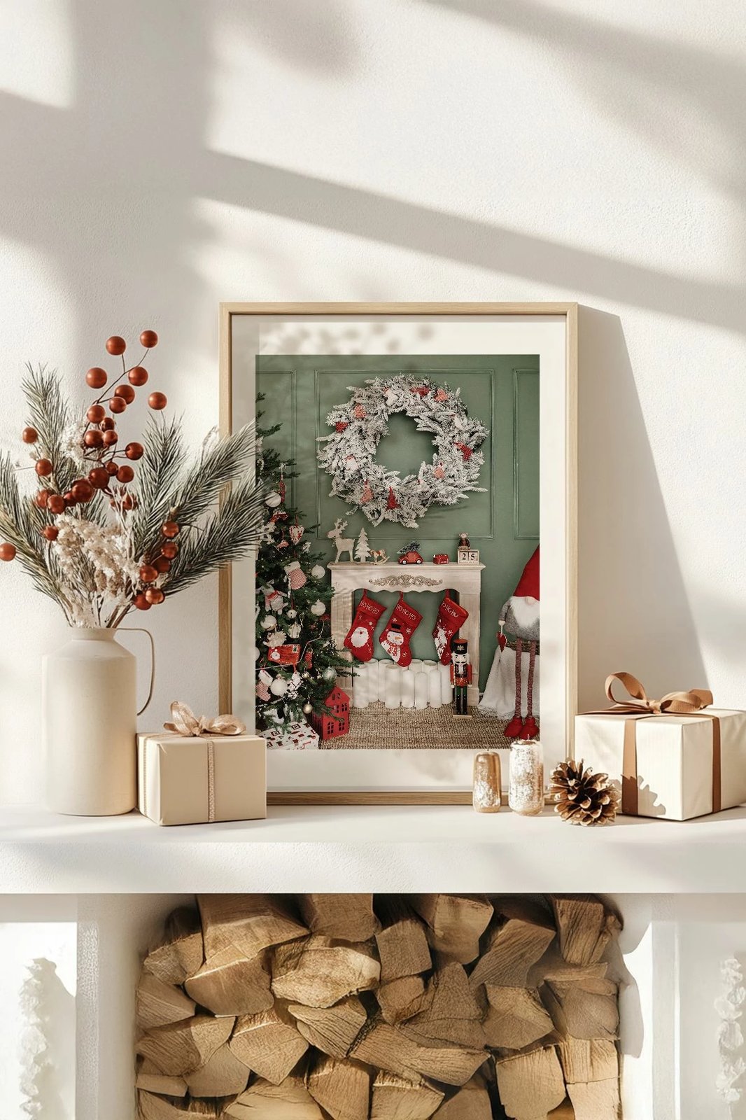 Pikturë dekorative me kornizë, shumëngjyrëshe, Wallity, Nwyearsngmdl52