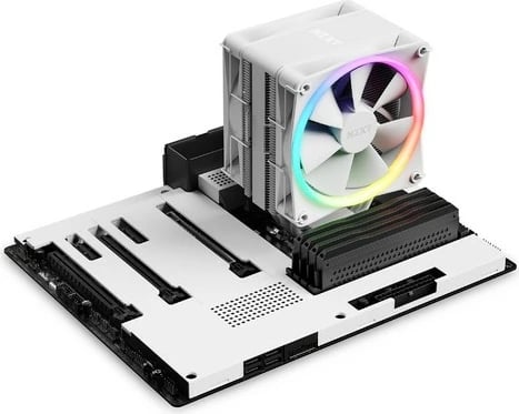 Ventilator CPU NZXT T120 RGB, i bardhë