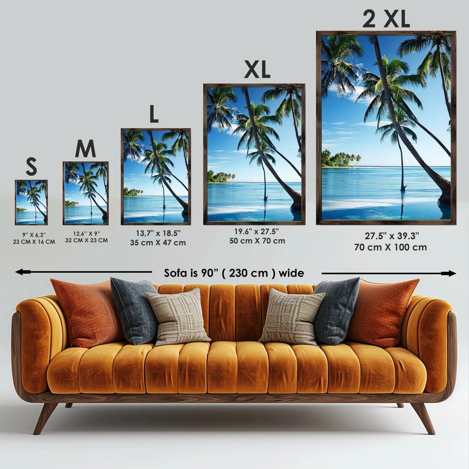 Pikturë dekorative me kornizë MDF, Wallity, GE112-L