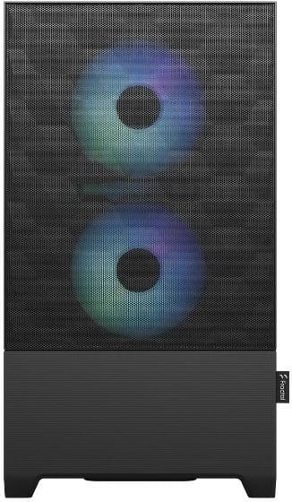 Kasë Fractal Design Pop Mini Air RGB, Mini Tower, Micro ATX/Mini ITX, e zezë, xham i temperuar