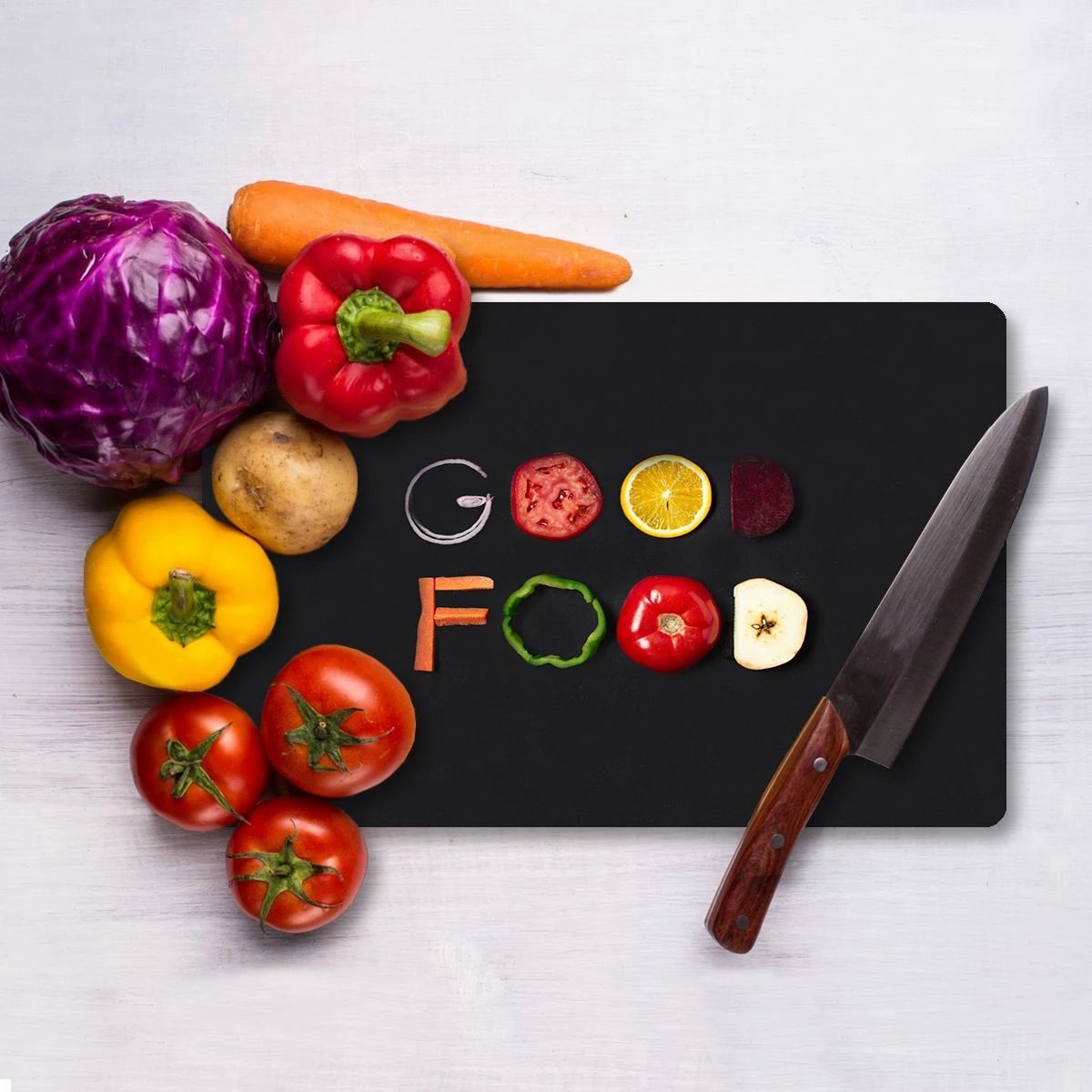 Dërrasë prerëse Hermia, qelq i temperuar, shumëngjyrëshe, Ckt57 - 3040, 30x40cm Dërrasë prerëse Hermia, qelq i temperuar, shumëngjyrëshe, Ckt57 - 3040, 30x40cm