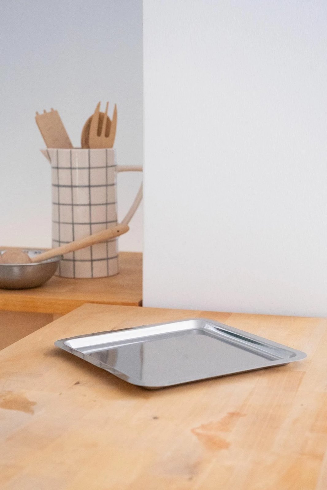 Tabaka inox Hermia Concept, argjend, BSM1026, 23x23x1 cm