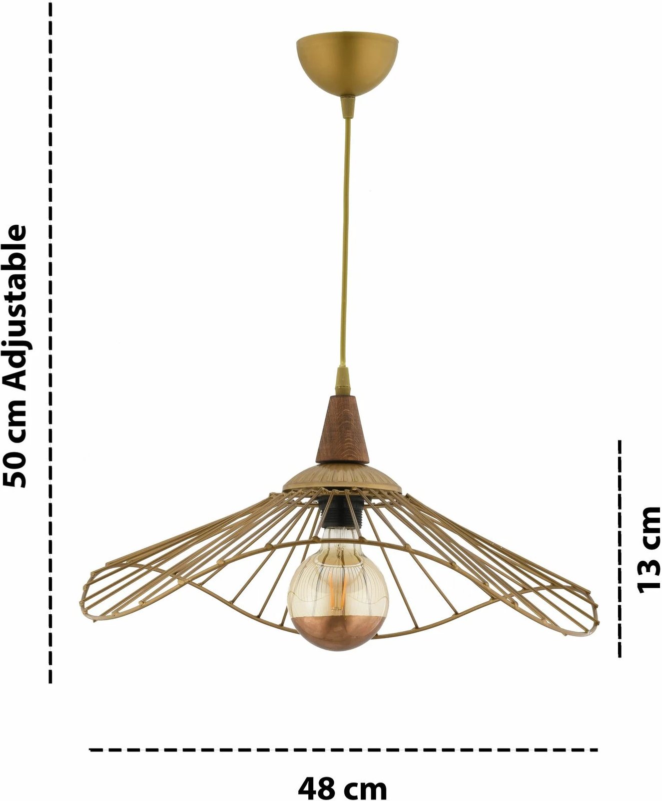 Llambë tavani Opviq, Vejce, ngjyrë ari dhe kafe