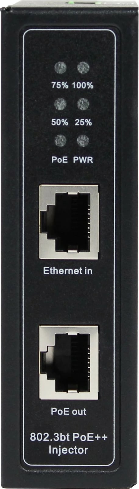 PoE Injektor ALLNET Industrial Gigabit, 15.4W/30W/90W, Metallgehäuse