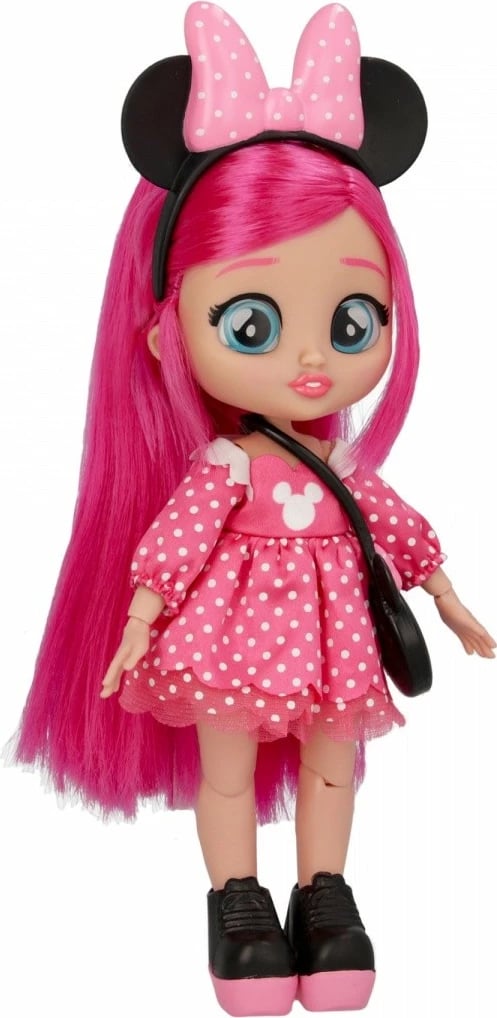 Kukull Cry Babies BFF Disney Minnie, Tm Toys, IMC921429, plastikë, rozë