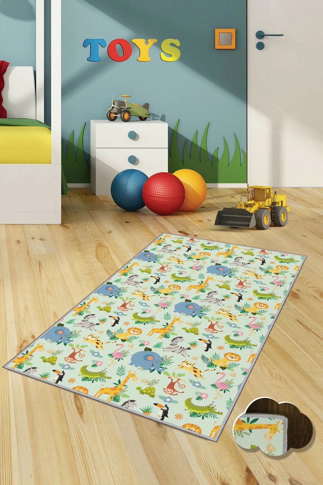 Qilim për fëmijë, shumëngjyrësh, 80x120cm, Conceptum Hypnose, HMNT159