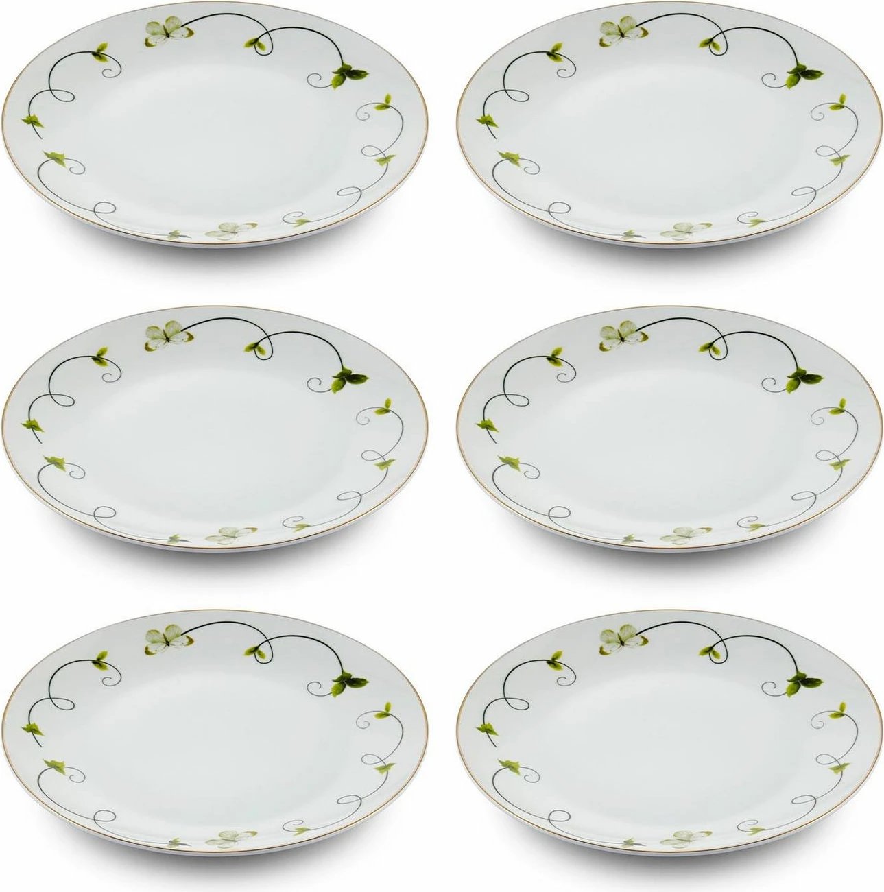 Set pjatash ëmbëlsirash (6 copë), Hermia, DNR0067