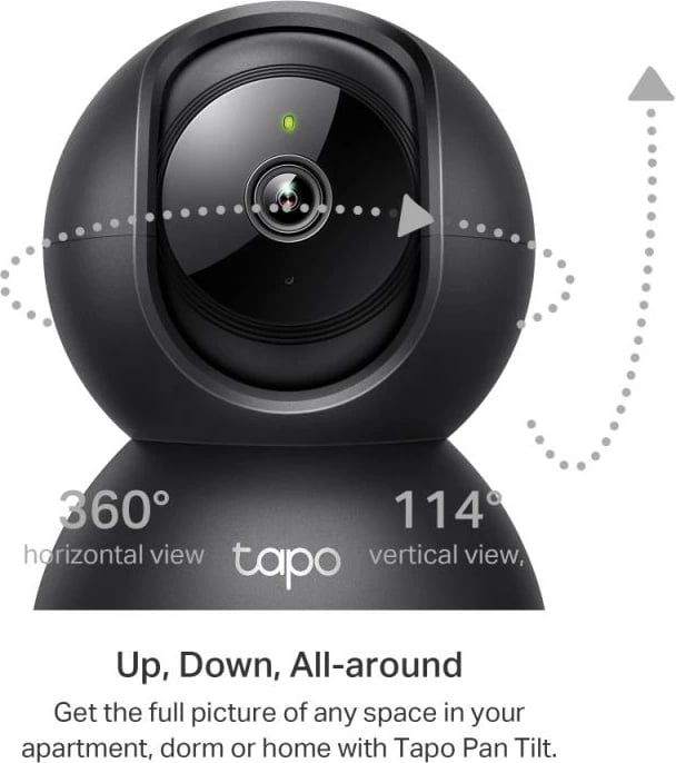 Kamerë IP pan/tilt TP-Link Tapo C211 3MP, e zezë