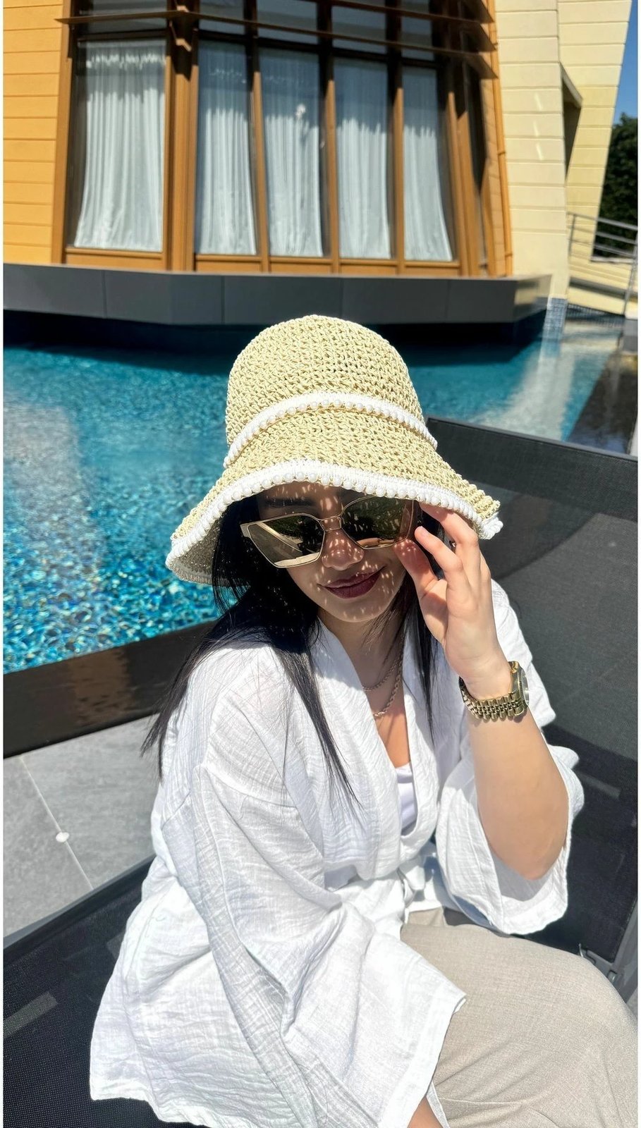 Kapelë verore për gra, ngjyrë bezhë, Jumeon Hsr2093