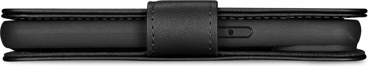 Mbështjellës iCarer Wallet Case 2in1 për iPhone 14 Pro, lëkurë natyrale, Anti-RFID, e zezë