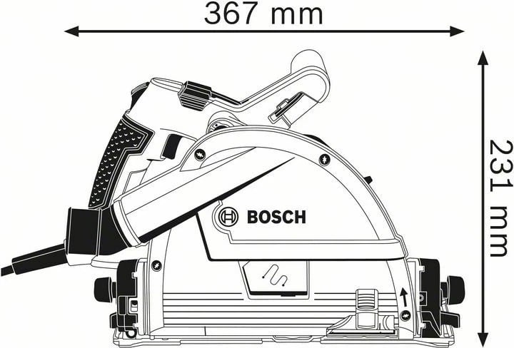 Sharrë rrethore Bosch 0 601 675 001, 16.5 cm, 1400 W