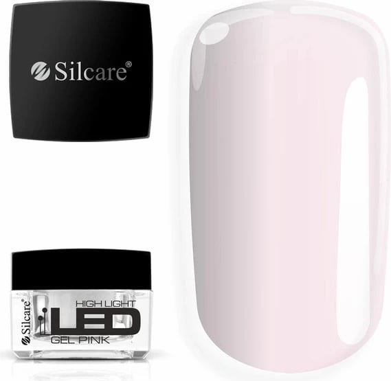 Xhel ndërtues për thonj Silcare High Light LED Pink për femra, 30g, rozë