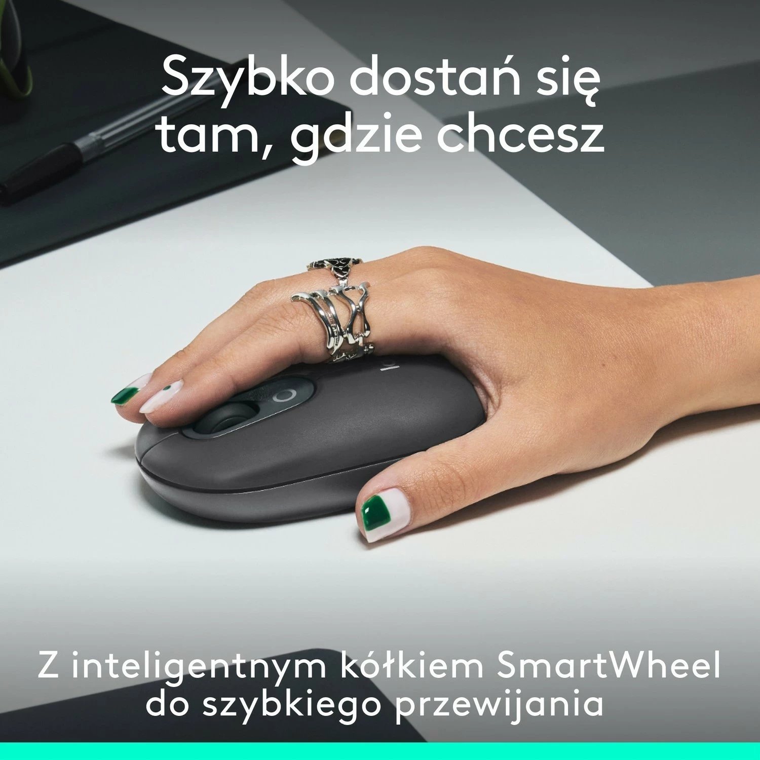 Maus Logitech POP ICON, Bluetooth, Grafit