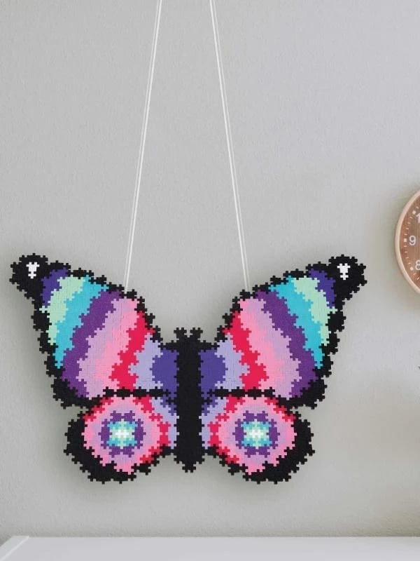 Puzzle bllokësh Plus-Plus Butterfly 800 copë, Shumëngjyrësh