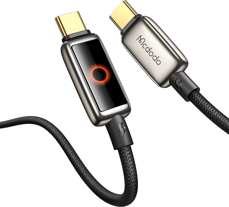 Kabllo USB-C në USB-C Mcdodo CA-6680, 1.2m, e zezë