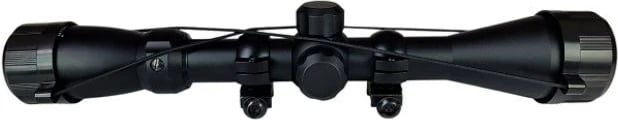Shënjestër optike Industry Brand BEEMAN 3-9x40 me tub 1" dhe mbajtëse, e zezë