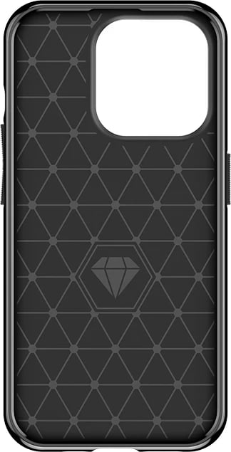 Mbështjellës Hurtel Thunder Case për iPhone 15 Pro, TPU, i zi