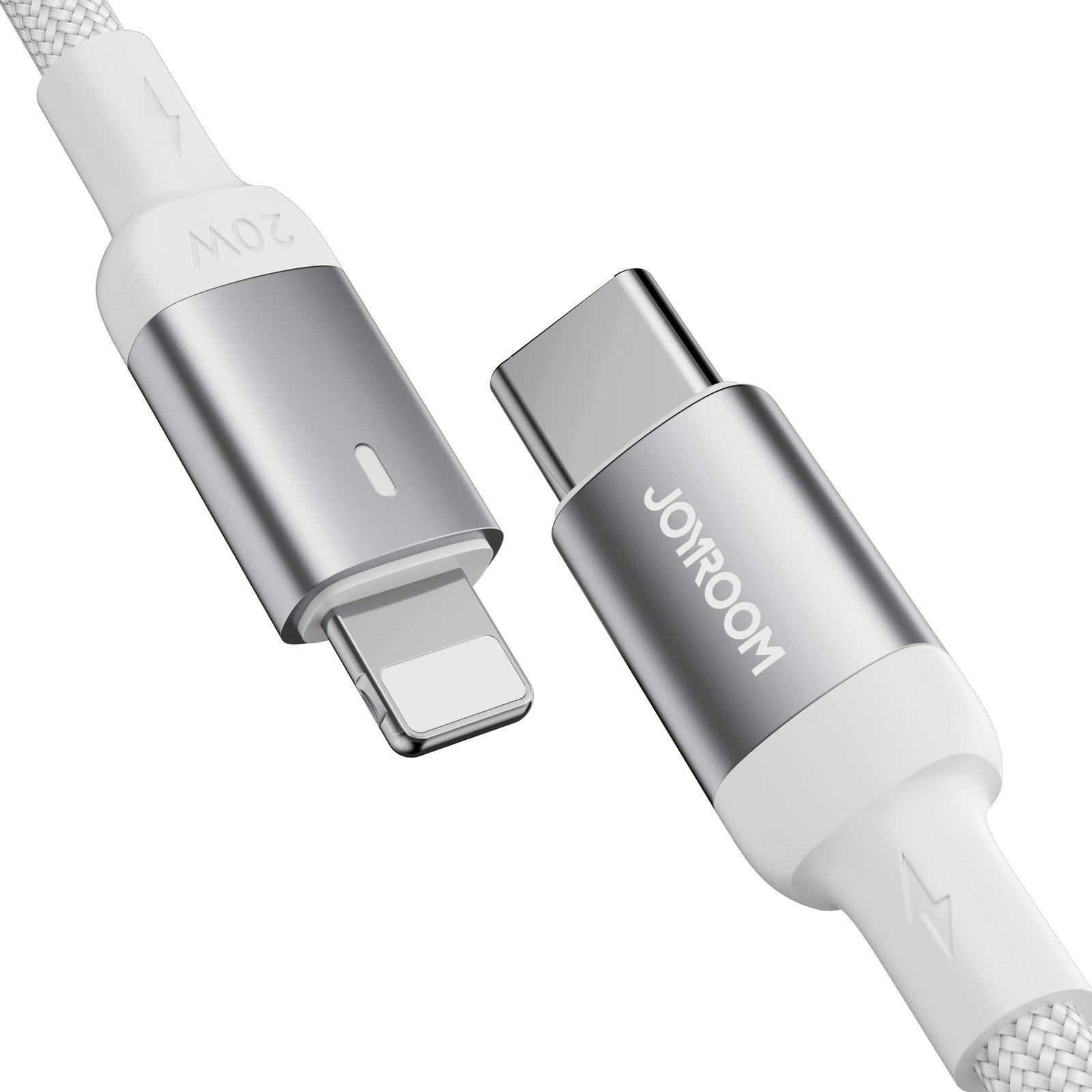 Kabllo Joyroom Extraordinary Series A10, USB-C në Lightning, 2m, 20W, e bardhë