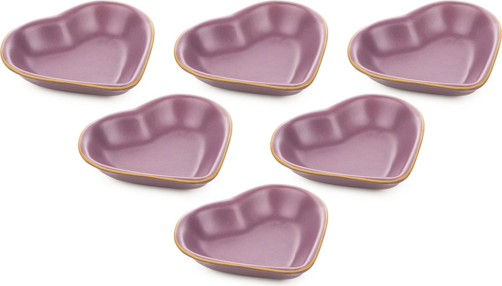 Set tasash për meze, 6 copë, ngjyrë vjollcë dhe ari, Hermia Concept, ST008406F990A841600MAYD200