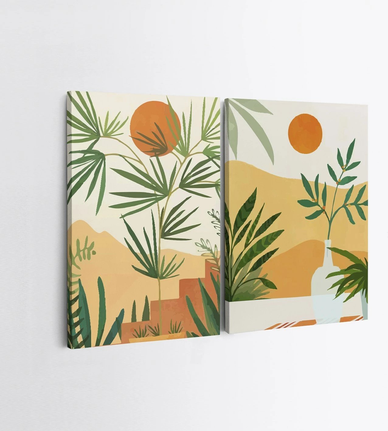 Pikturë dekorative në kanavacë (2 copë), Wallity, 2KNV4315, 70x100