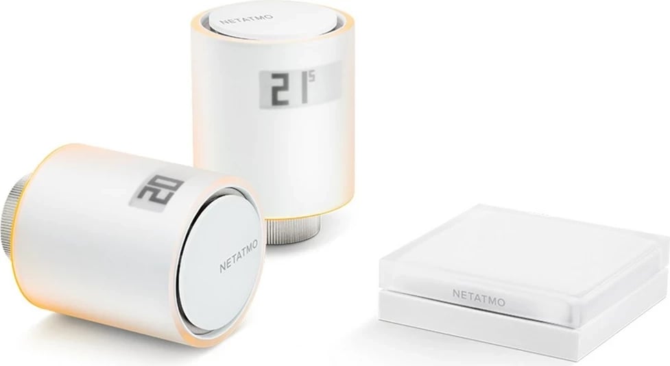 Valvula radiatorësh smart Netatmo Starter Pack, e bardhë