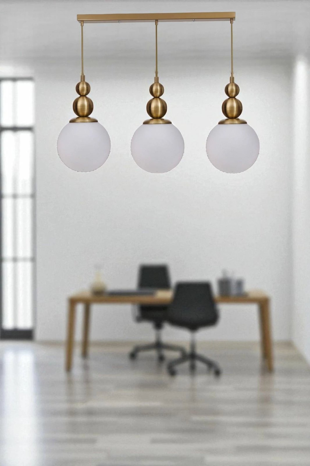 Llambadar Opviq, 9050-5, i bardhë dhe i artë