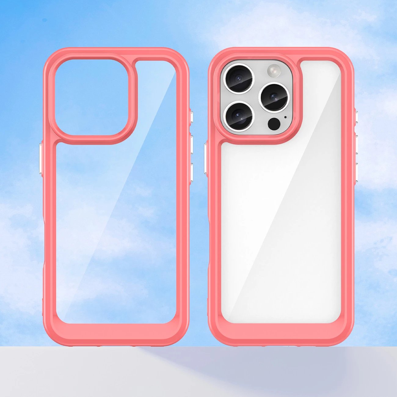 Mbështjellës Hurtel Outer Space Case për iPhone 16 Pro Max, TPU/PC, Kuqe
