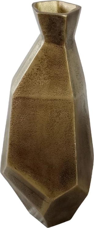 Vazo dekorative IWA 4, alumin, ngjyrë ari antik, 17x17x25 cm Vazo dekorative IWA 4, alumin, ngjyrë ari antik, 17x17x25 cm