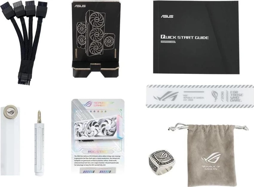 Kartë Grafike ASUS GeForce RTX 4090 ROG STRIX Gaming 24GB e Bardhë