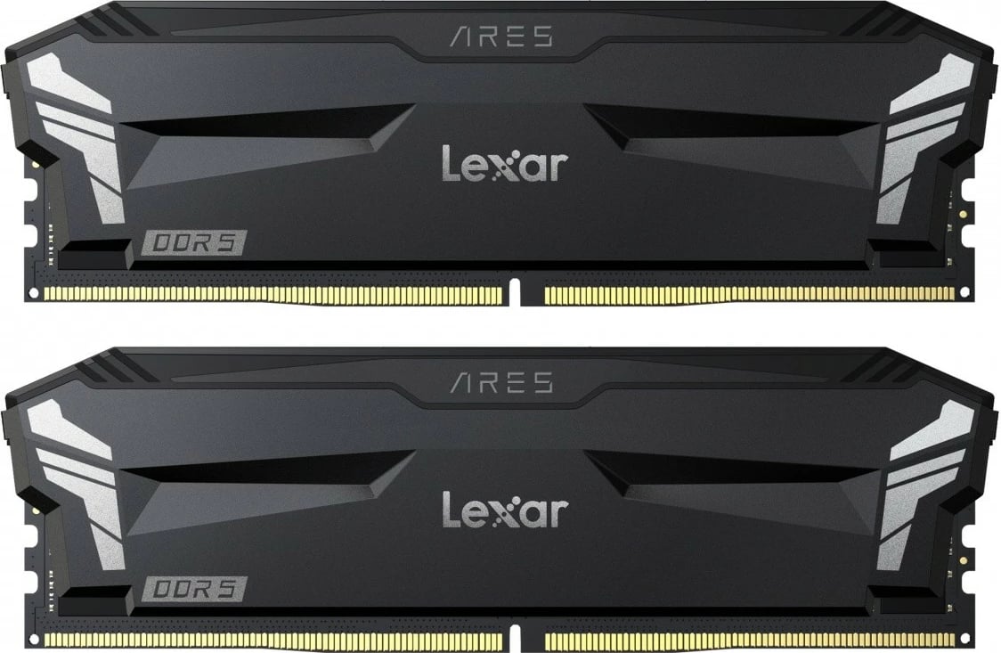 RAM Memorje Lexar ARES DDR5, 32GB (2x16GB), 6000MHz, CL32, RGB, e zezë
