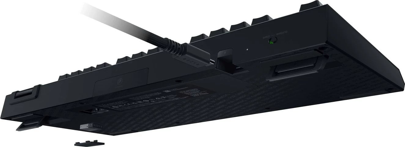 Tastierë mekanike Razer BlackWidow V4 Tenkeyless HyperSpeed, RGB, wireless/wired, US, e zezë