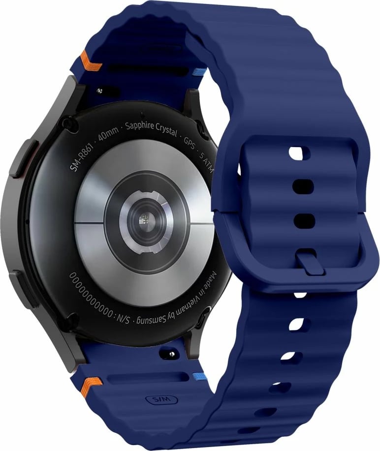 Rrip silikoni për smartwatch Tech-Protect për Samsung Galaxy Watch 4/5/5 Pro/6/7/FE, Blu