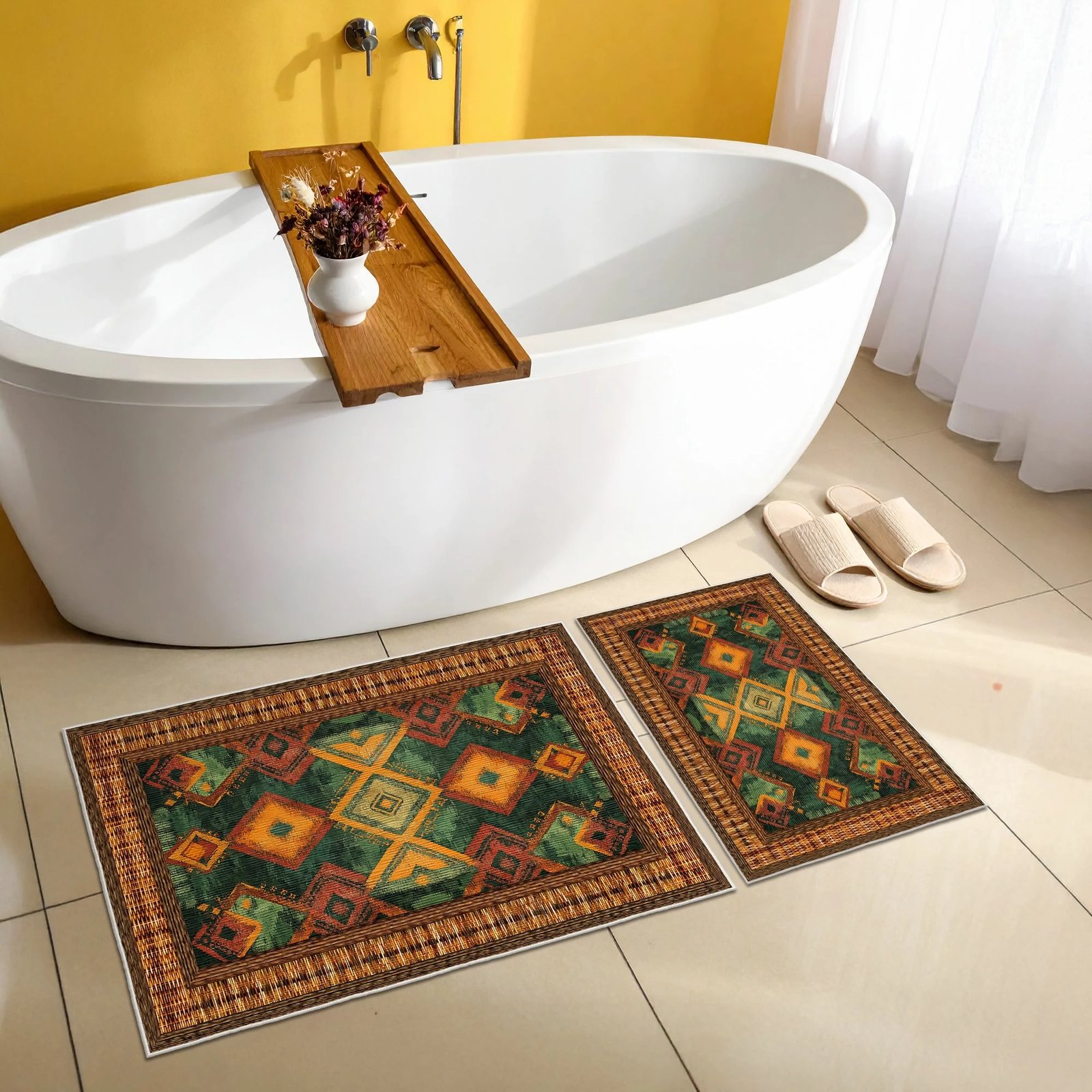 Set tapetash për banjo (2 copë), Mijolnir, Asr16, ngjyrë e gjelbër