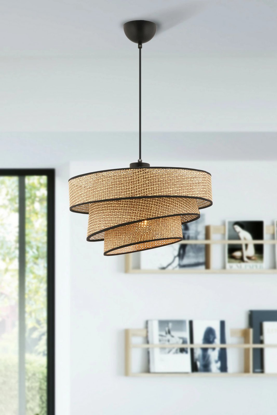 Llambë tavani Opviq Couper Hazeran, bezhë, e zezë