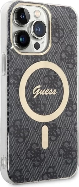 Mbështjellës Guess 4G MagSafe për iPhone 14 Pro Max, i zi Mbështjellës Guess 4G MagSafe për iPhone 14 Pro Max, i zi