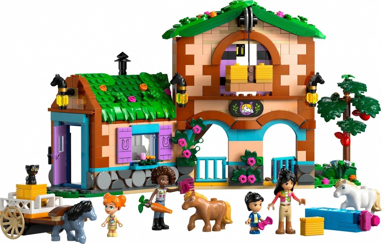 Set ndërtimi LEGO Friends 42654 Pony Ranch and Stable, 727 pjesë, për vajza, shumëngjyrësh