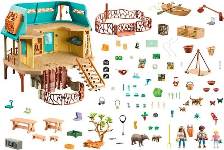 Set lodrash Playmobil Wiltopia Animal Care Center 71007, 347 pjesë