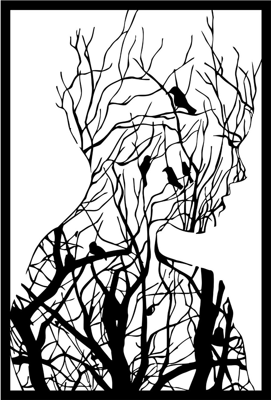 Aksesor dekorativ metalik për mur Wallity, Arakan, ngjyrë e zezë, 42x62cm