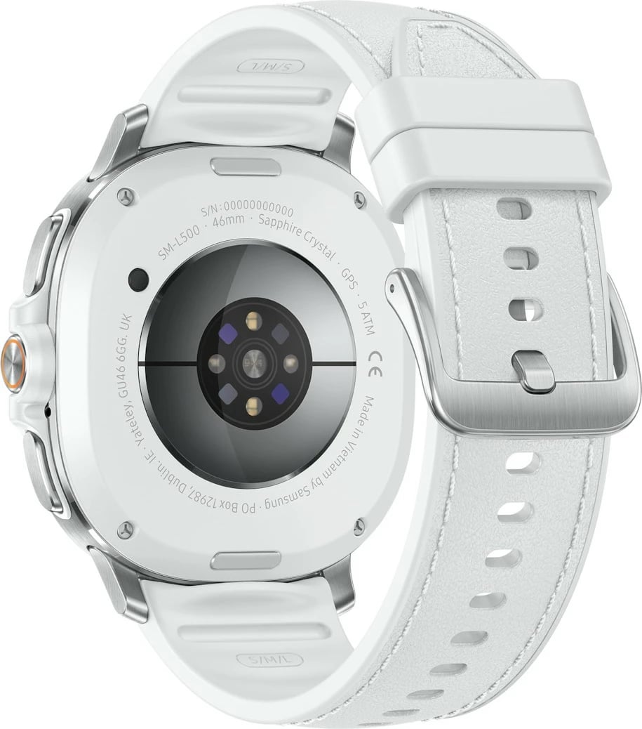 Smartwatch Samsung Galaxy Watch8 Classic SM-L500 46mm, 64GB, bardhë