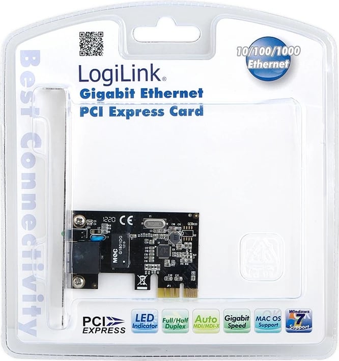 Kartë rrjeti Gigabit LogiLink PC0029A, PCI Express, 1 x 10/100/1000 Mbit/s Kartë rrjeti Gigabit LogiLink PC0029A, PCI Express, 1 x 10/100/1000 Mbit/s