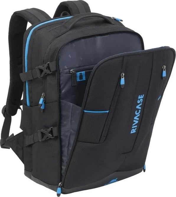 Çantë shpine RivaCase 7860 për laptop 17.3", e zezë/blu Çantë shpine RivaCase 7860 për laptop 17.3", e zezë/blu