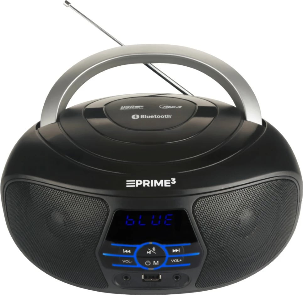 Boombox PRIME3 ABB11BT NANO, Bluetooth, FM, USB, i zi/argjendtë