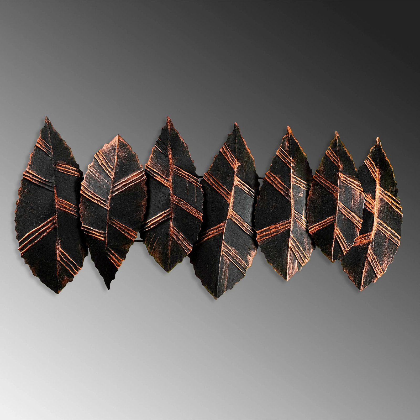 Aksesor dekorativ metalik për mur Wallity, Hornbeam 2, shumëngjyrësh, 52x114cm