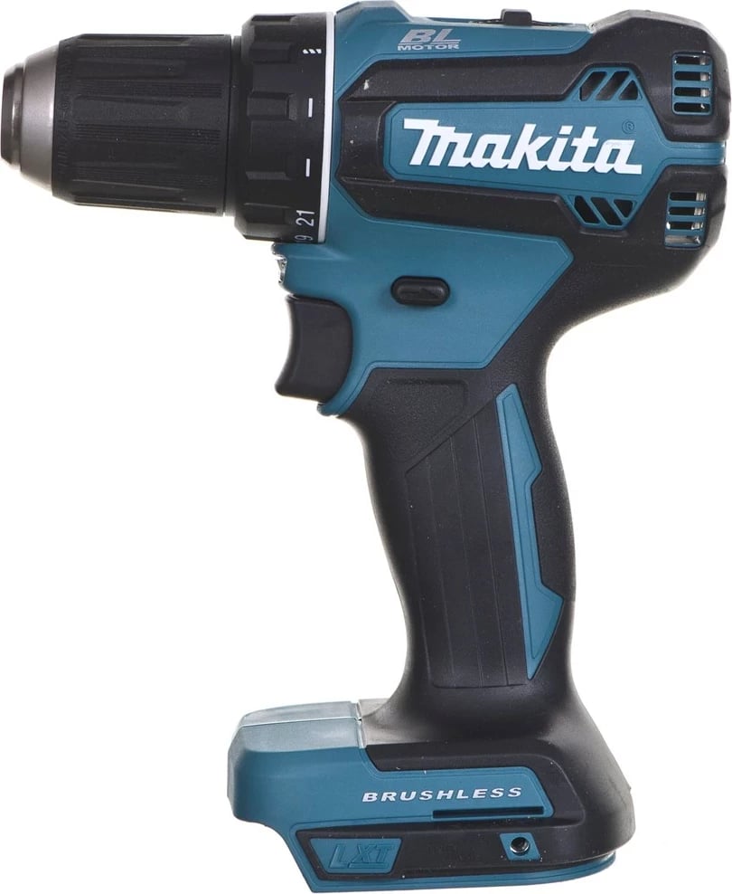 Makita DDF485Z, 1900 RPM, pa çelës, 1.7 kg, Zi, Blu