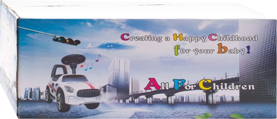 makinë ecëse për fëmijë, Baby Mix, RACER, 12m+, ngarkesa 25 kg, me panel zëri, e kuqe